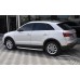 Пороги алюминиевые "Newstar Grey" для Audi Q3